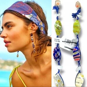Free People Ariana Ost Voyage Glass Beaded Earrings